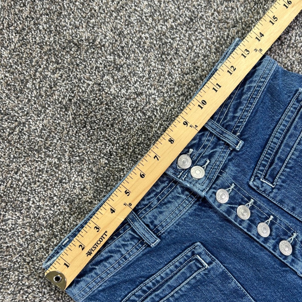High-Waisted Wide Leg Women’s Jeans in Blue - Picture 7 of 11